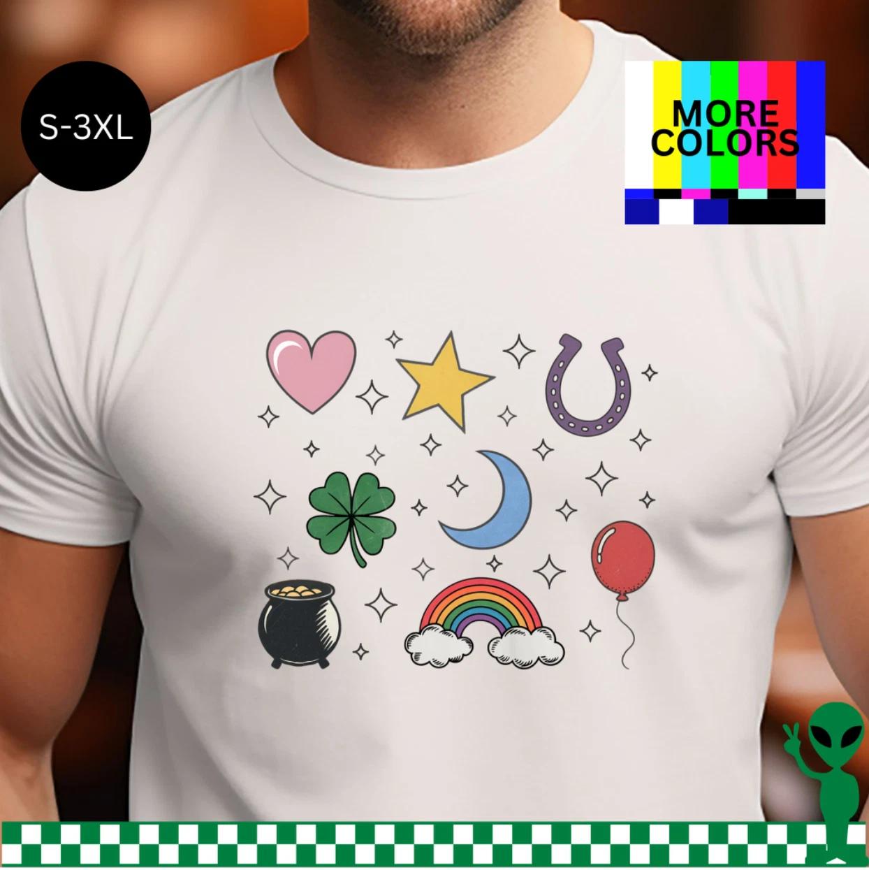 Lucky Charms St. Patricks Day Shirt S-3XL Unisex Short-Sleeve 2XL