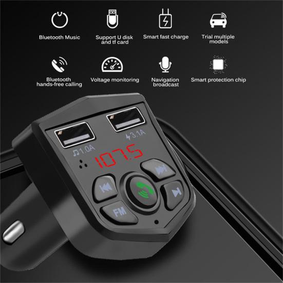 Bluetooth Handsfree Car MP3 Player Mobile Phone Charger Adapter