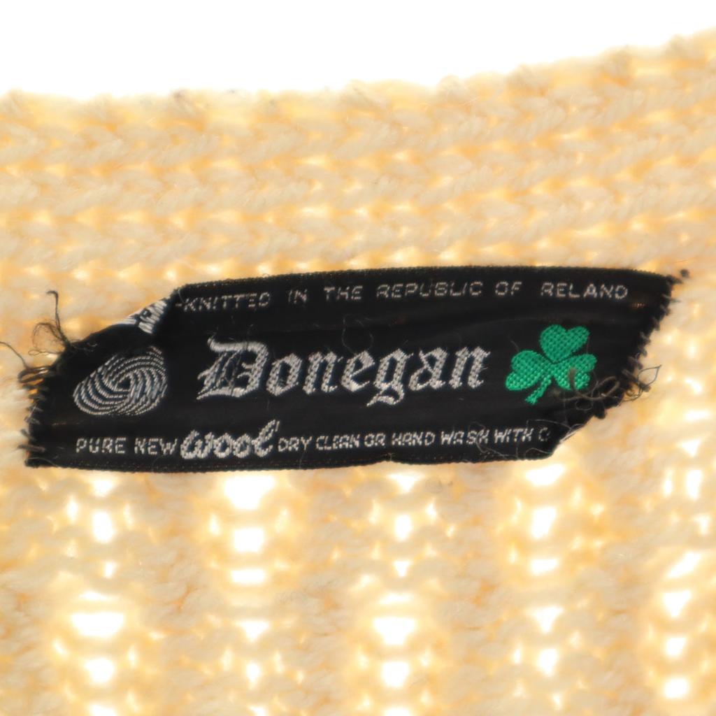 Donegan 80s 100% Wool Vintage Long Sleeve Fisherman Knit Men's Used