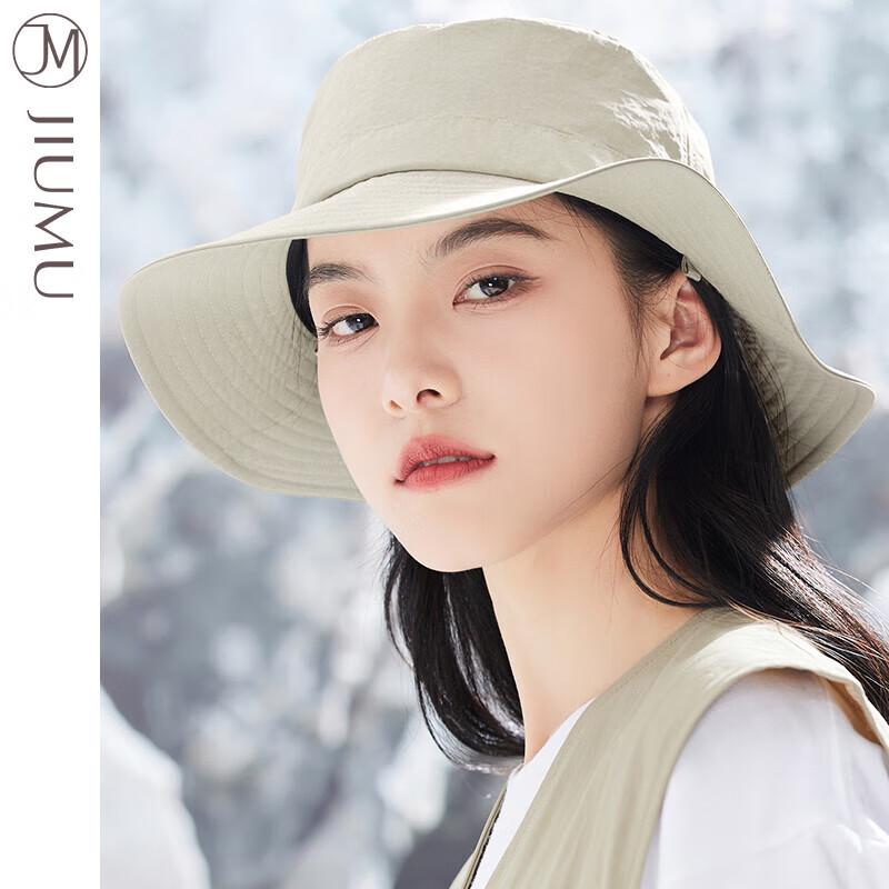 JIUMU Women's Summer Wide-Brim Sun Hat CW114