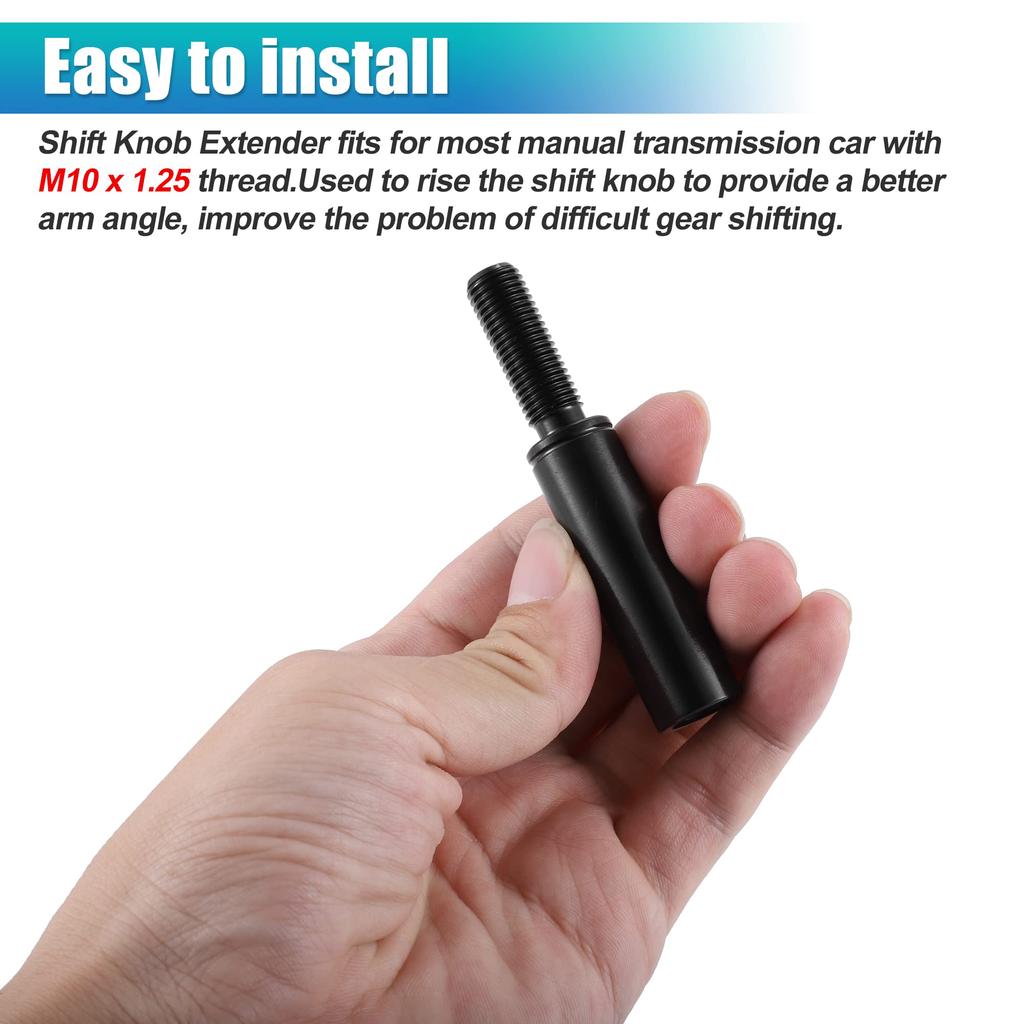 uxcell Shift Knob Extension Shift Knob Extension Gear Shift Adapter for Car Extender Lever