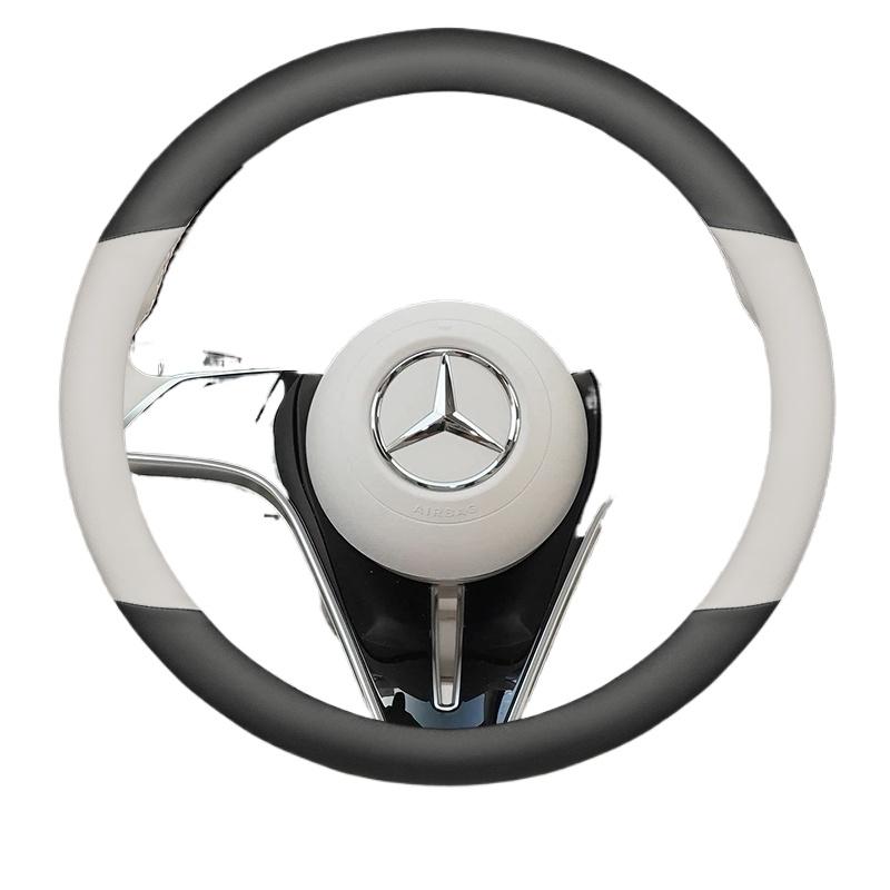 Skórzana Pokrowiec na Kierownicę Samochodową do Mercedes Benz C220 GLC W447 W124 W203 W204 W205 W218 W245 W166 W212 W210 W221 Akcesoria mo00