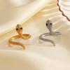 Snake Inspired Rings Open Loop Designs Metal Jewelry Personalize Gift For Special Moment