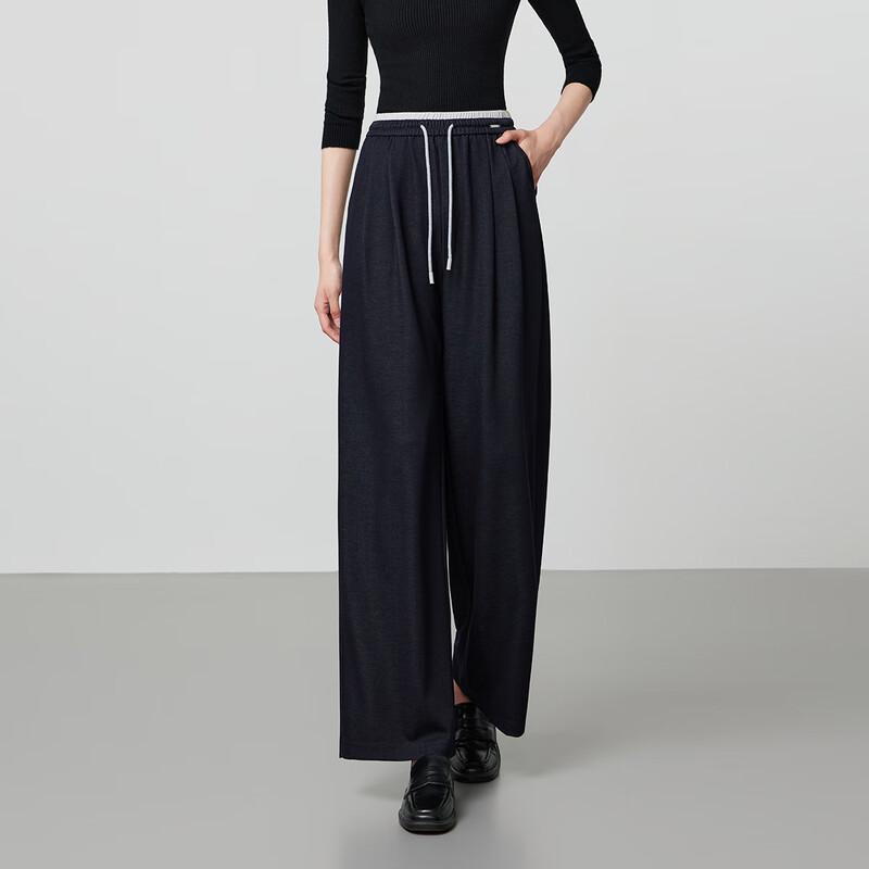 FivePlus Women's Drawstring High-Waist Wide-Leg Pants