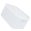 Plastic Storage Basket Large Capacity Translucent Stackable Desktop Storage Box With Lid for Office Home Bathroom Desktop