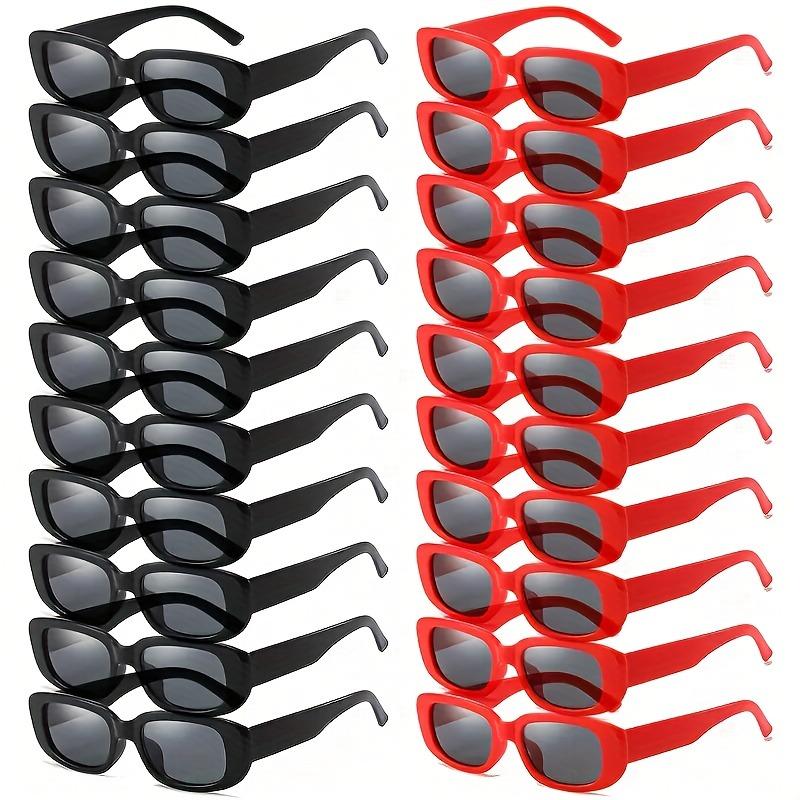 20PCS Nouvelles Lunettes Carrées pour Femmes Style Rétro Élégant Très Joliment Photographiées Parfaites pour les Fêtes et les Sorties