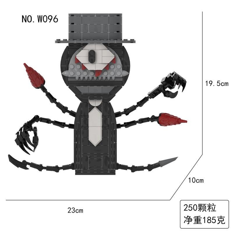 Sprunki Giocattoli Playset Blocchi da Costruzione Set di Blocchi da Costruzione Sprunki Horror Grigio Wenda Simon Tunner Oren Figura di Costruzione Sprunki Mini Set