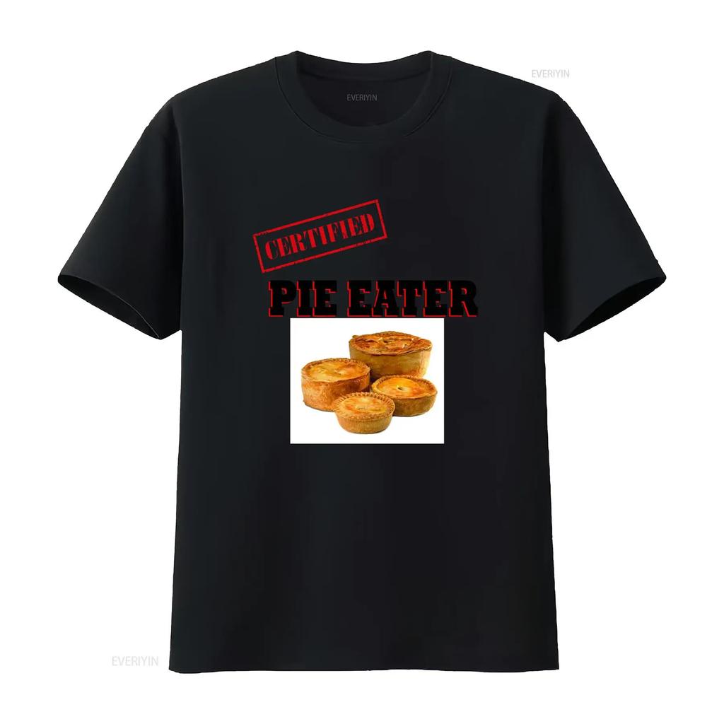 Certified Pie Eater T Shirt Wigan Lancashire Rugby Athletic Sizes S To Xxxl vintage Washed fashion streetwear Comfortable homme