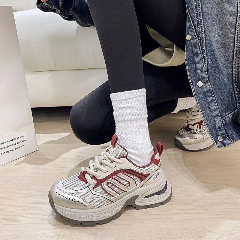 

МОДНЕ ВЗУТТЯ Чоловічі дихаючі спортивні кросівки Спортивне взуття для бігу Відкритий жіночий теніс Тренажер для тренажерного залу 40 бордовий