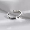 925 Silver-Plated Double-Layer High-End Open Luxury Ring for Women