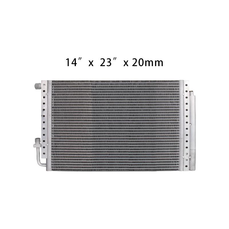 Universal Radiator Aluminum Condenser Parallel Flow With Drier dryer 14''x18''x20mm / 14''x23''x20mm for Truck Excavator Car A/C