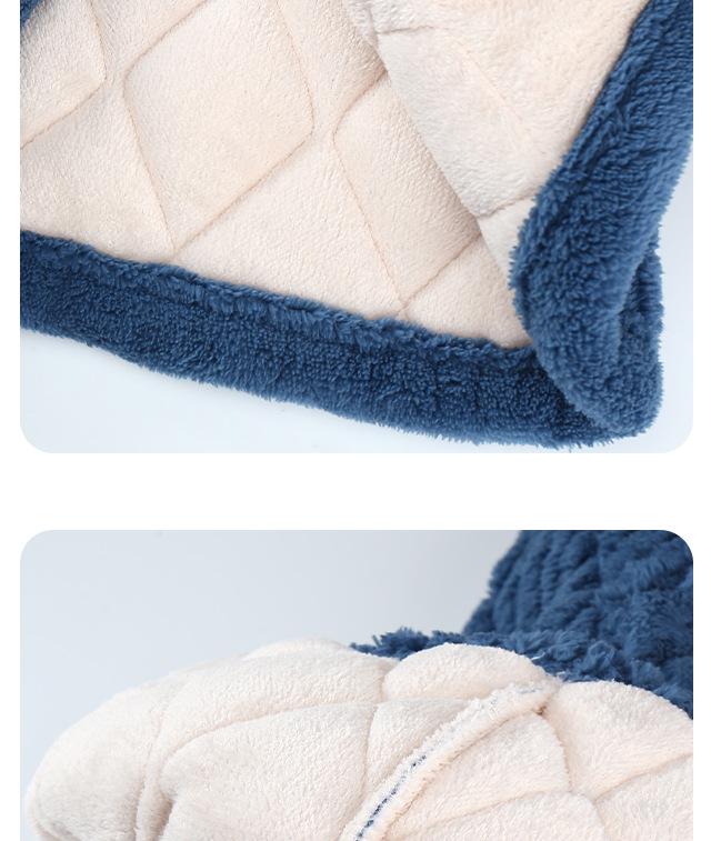 Winter Kids' Flannel Pajamas: Boys & Girls Coral Fleece, Velvet-Lined, Three-Layer Quilted Parent-Child Sleepwear