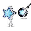 925 Silver Luminous Blue Ocean Series Octopus Starfish Charms Beads For Women Fit Bracelet DIY Jewelry Gifts