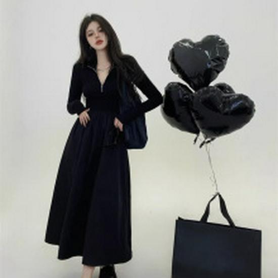 Women's Slimming White V-Neck Spaghetti Strap French Beach Dress