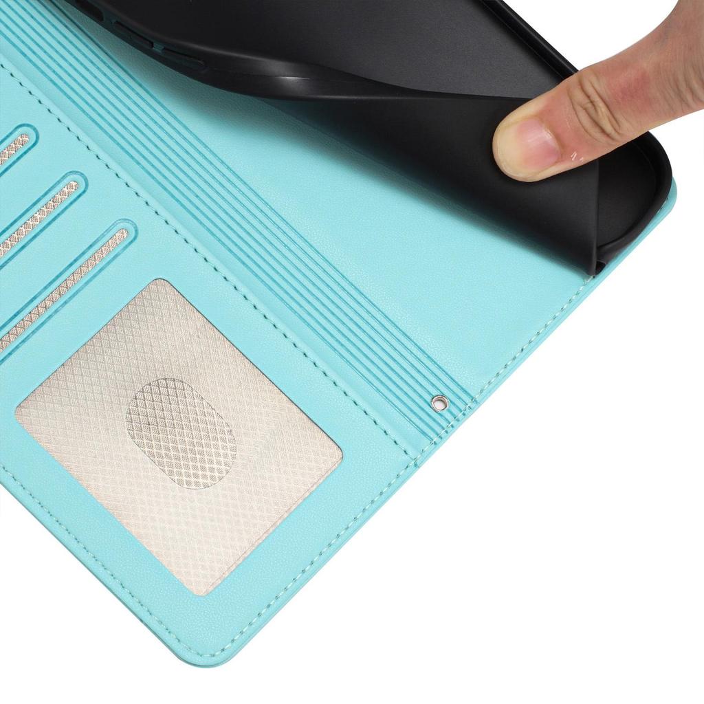 Anti-Diebstahl Leder Flip Wallet Hülle für iPhone 15 Pro Max, 13/14