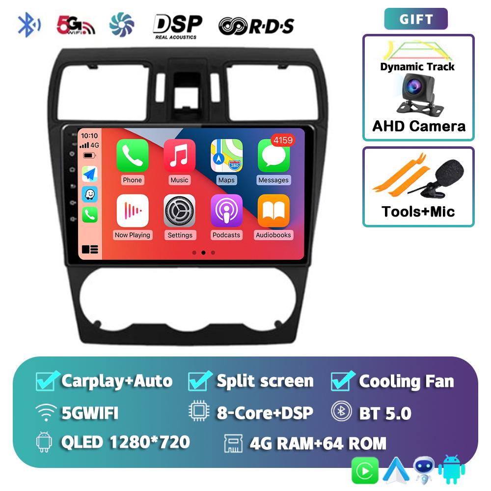 Android 14 Carplay Auto Car Radio For Subaru Forester XV WRX 2012 2013 2014 2015 2018 Multimedia Player GPS Stereo DSP WiFi+4G