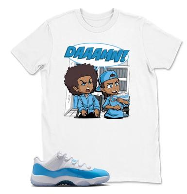 11 UNC University Blue White Low 2026 Tričko Match DAAAMN!
