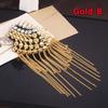 2PCS Jacket Vintage Brooch Accessories Club Tassel Chain Epaulette Rivet Shoulder Badges Pin Style Fashion Evening Party Decors