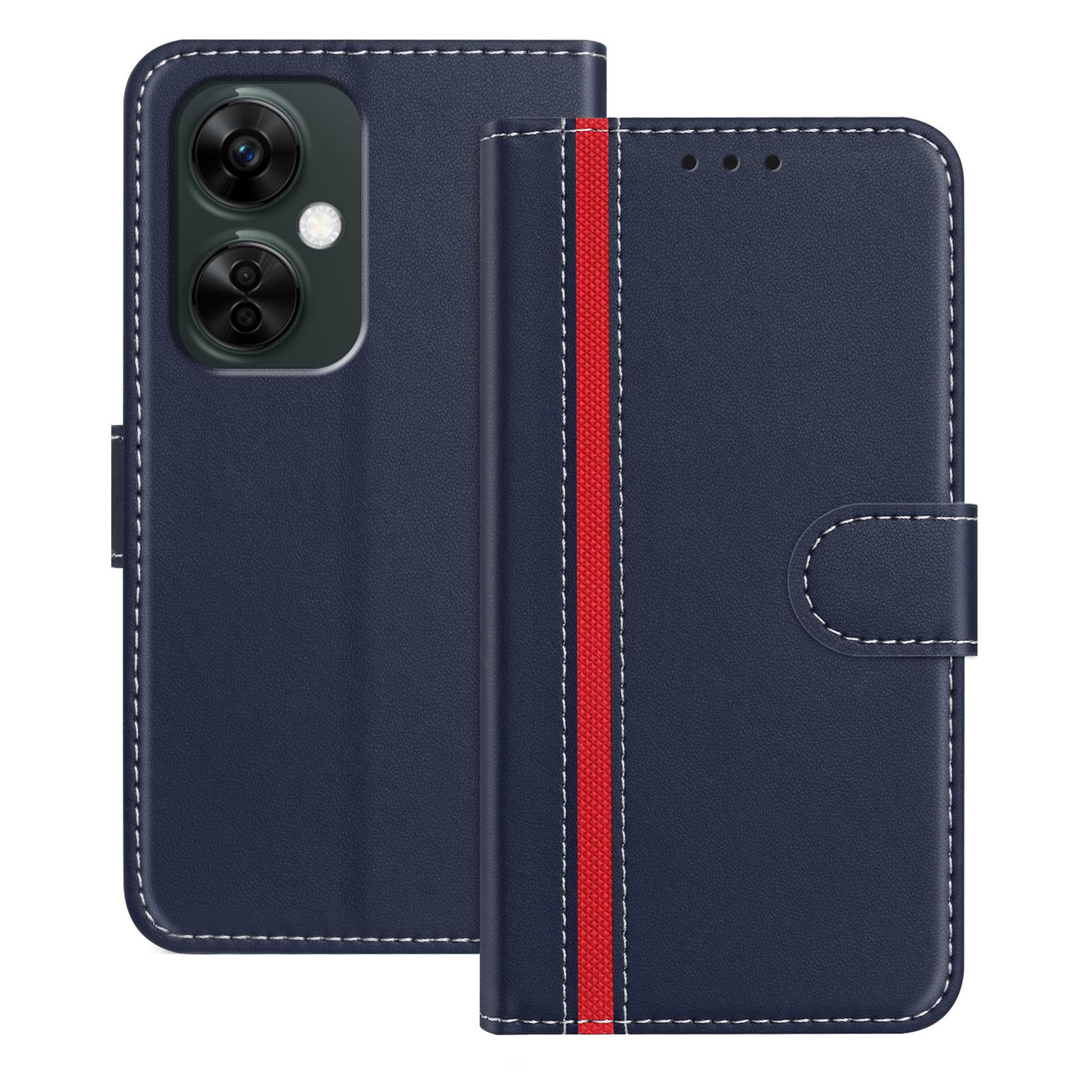 

For OnePlus Nord CE 3 Lite 5G Phone Cases Wallet Stand Color Splicing Leather Cover with Magnetic Clasp F