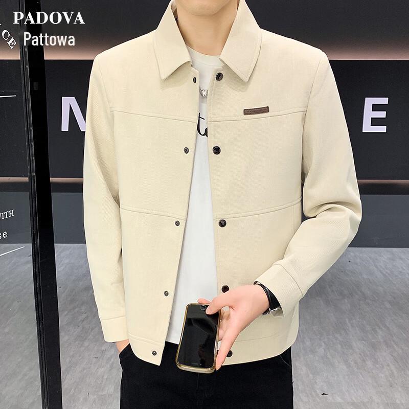 Patova Men s Casual Print Lapel Jacket 2XL
