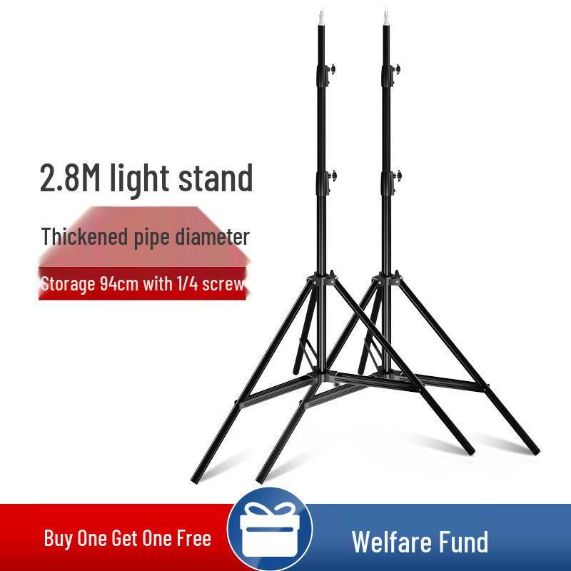 Reinforced 2.8m Stainless Steel Light Stand with Magic Legs for Flash Photography