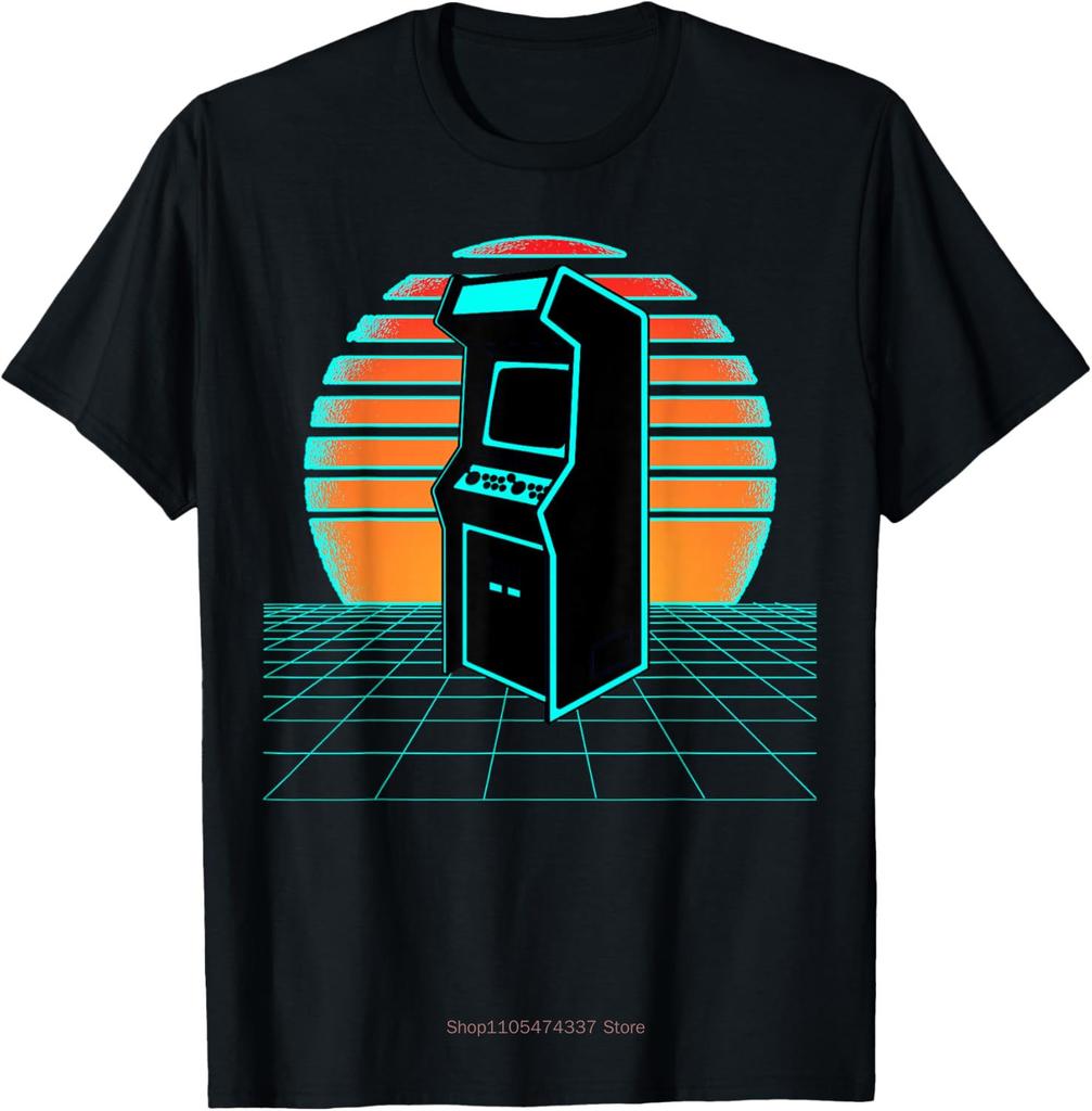 80s 90s Video Game Retro Vintage Classic Arcade Tshirt Streetwear Unisex Clothing Vintage T Shirt Hombre Aesthetic