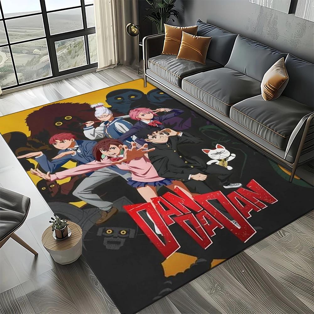 2025 New Style DAN DA DAN Anime Cartoon Carpet Rug for Living Room Bedroom Home Sofa Decoration,Kid Play Non-slip Floor Mat Gift
