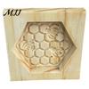 Easy Clean Dough Decorating Tools Wood Cookie Cutter Mold, Round Gingerbread Biscuit Stamp for Professional Pastry Shaping DIY Baking, Cake
