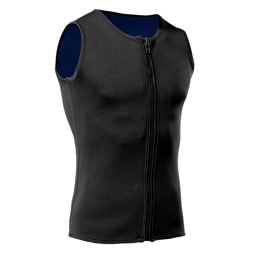 2mm Neoprene Wetsuit Shorts Vest Set Diving Snorkeling Surfing Thermal Swimsuit for Men Women Shorts Vest Set L