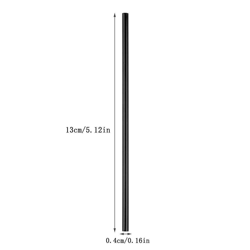 500Pcs Disposable Straws Black 13cm Plastic Coffee Cocktail Stirrers Straws Drink Tube Bar Party Accessories