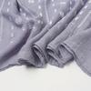 New Spring and Summer Korean Style Fashionable Monochrome Striped Shawl  Fashionable Foam Cotton Linen Skin-friendly Polka Dot Scarf