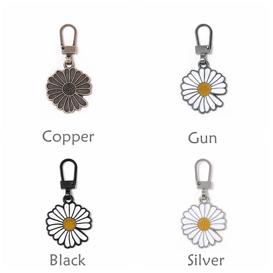 5Pcs Detachable Zipper Puller Universal Replacement Metal Zipper Head Repair Kits Luggage Purses Handbag Clothes Zipper Slider