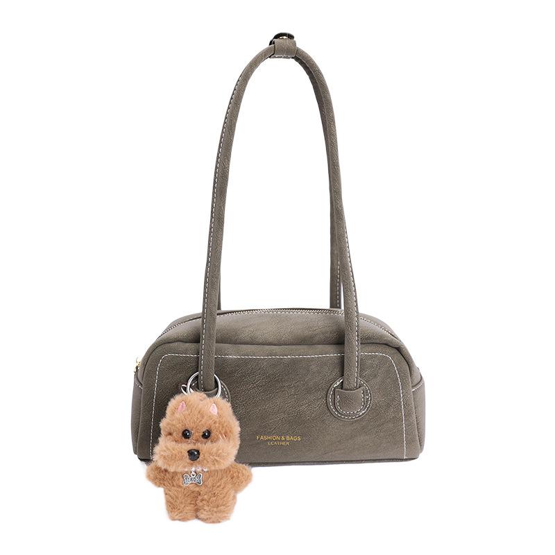 Lässige Umhängetasche, Kordelzug-Ein-Schulter-Tasche, Schlichte Achseltasche, Wolkentasche