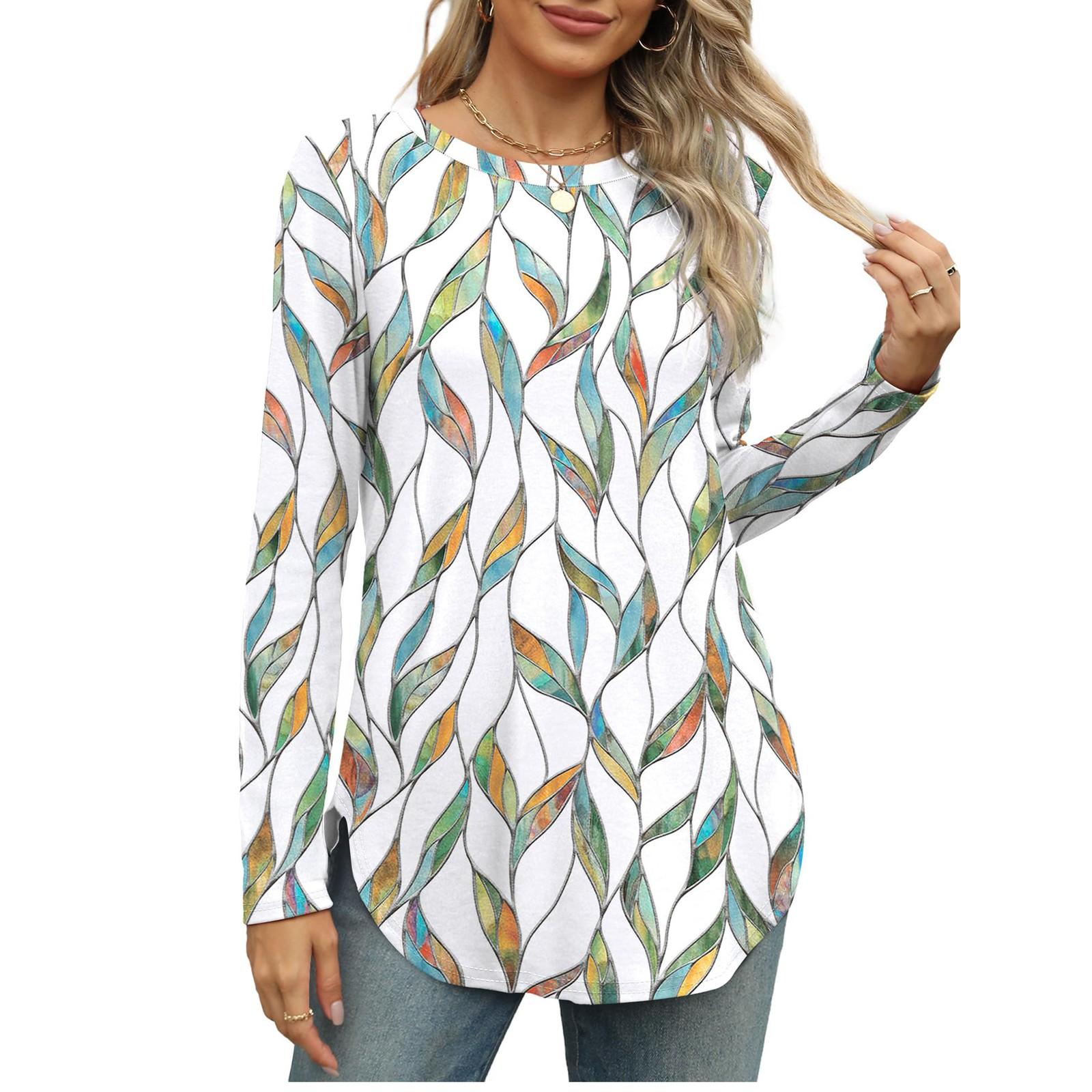 

Топы для женщин, пуловеры с длинными рукавами, повседневные рубашки, топ S белый