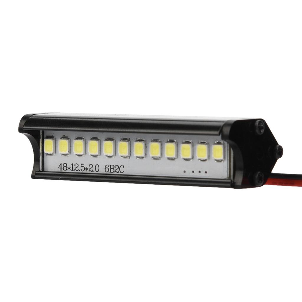 55mm RC Crawler LED Light Bar LEDs Lamp 1:10 RC Car Part for TRX4 90046 90048 SCX10