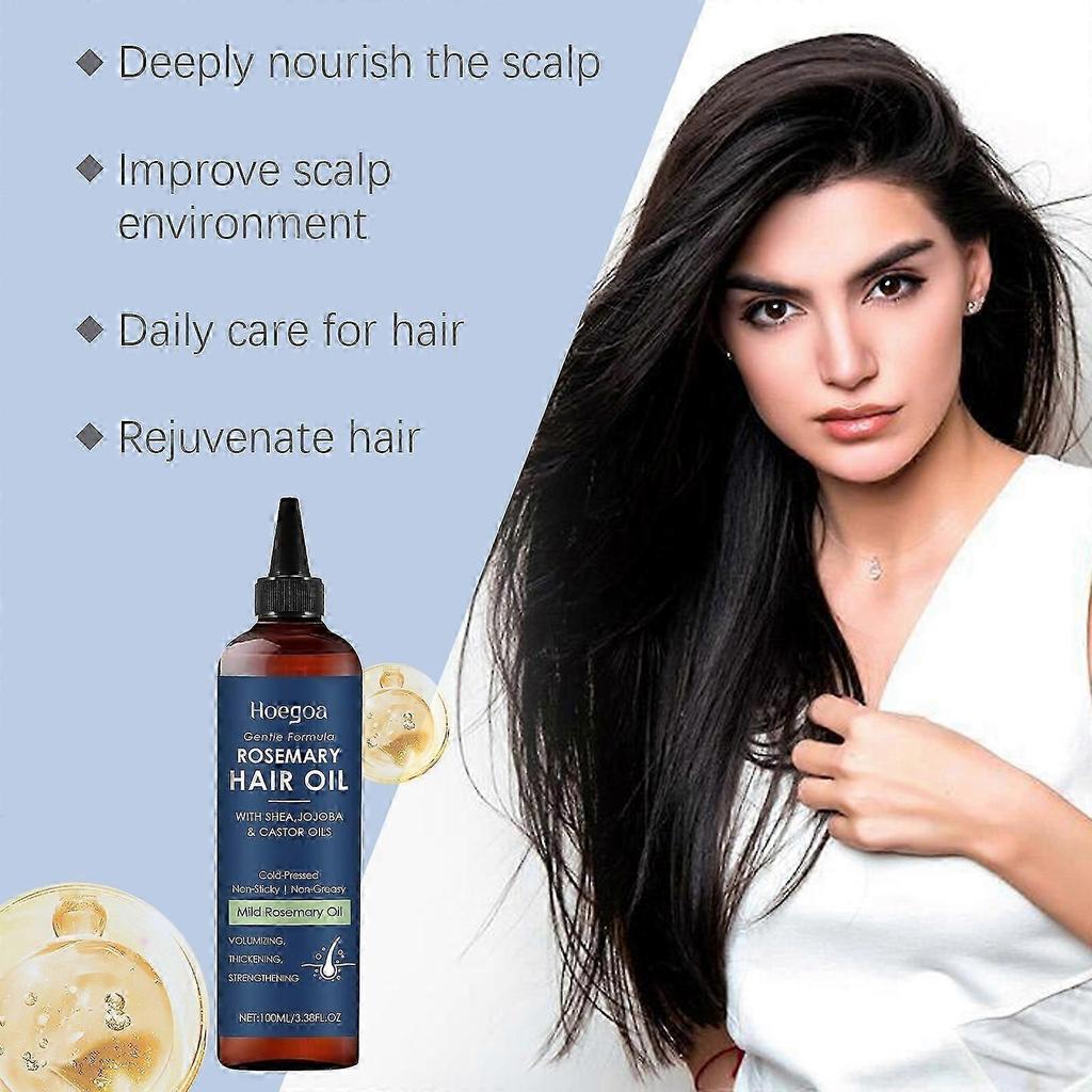 Rosemary Hair Care Oil Nourishes, Strengthens, Smoothes And Improves Scalp Massage Treatment Essence