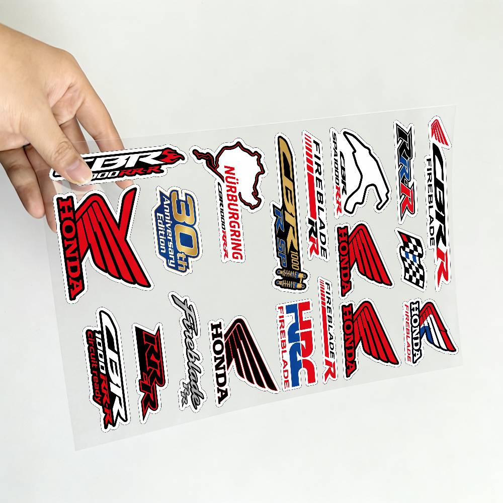 FOR HONDA CBR1000RR-R Reflective motorcycle stickers, 3M safety warning at night in the dark scooter helmets RA4 lcnd9