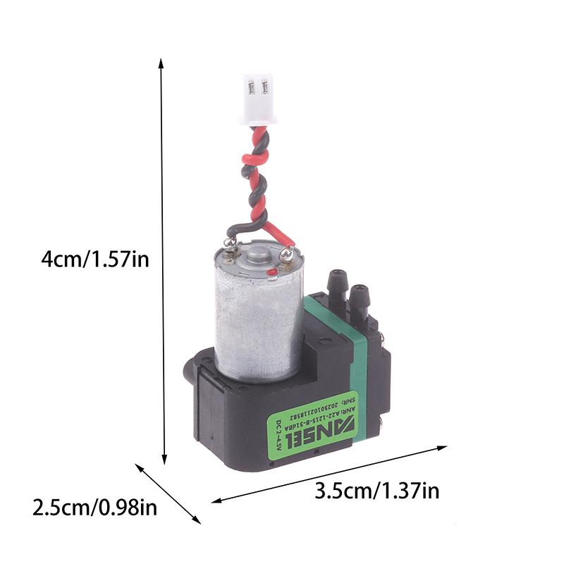 Mini Vakuumpumpe DC2-5V 85mA Mikro-Luftpumpe 650ml/min Durchflussrate -400mbar Vakuumgrad Kleine Luftpumpe Gasdetektions-Probenahmepumpe