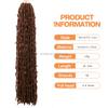 Butterfly Locs Häkelhaar Zöpfe Extensions Weiches Synthetisches Einzel-Weft Faux Locks Lockige Zöpfe Dreadlocks Strähnen Faux Locks