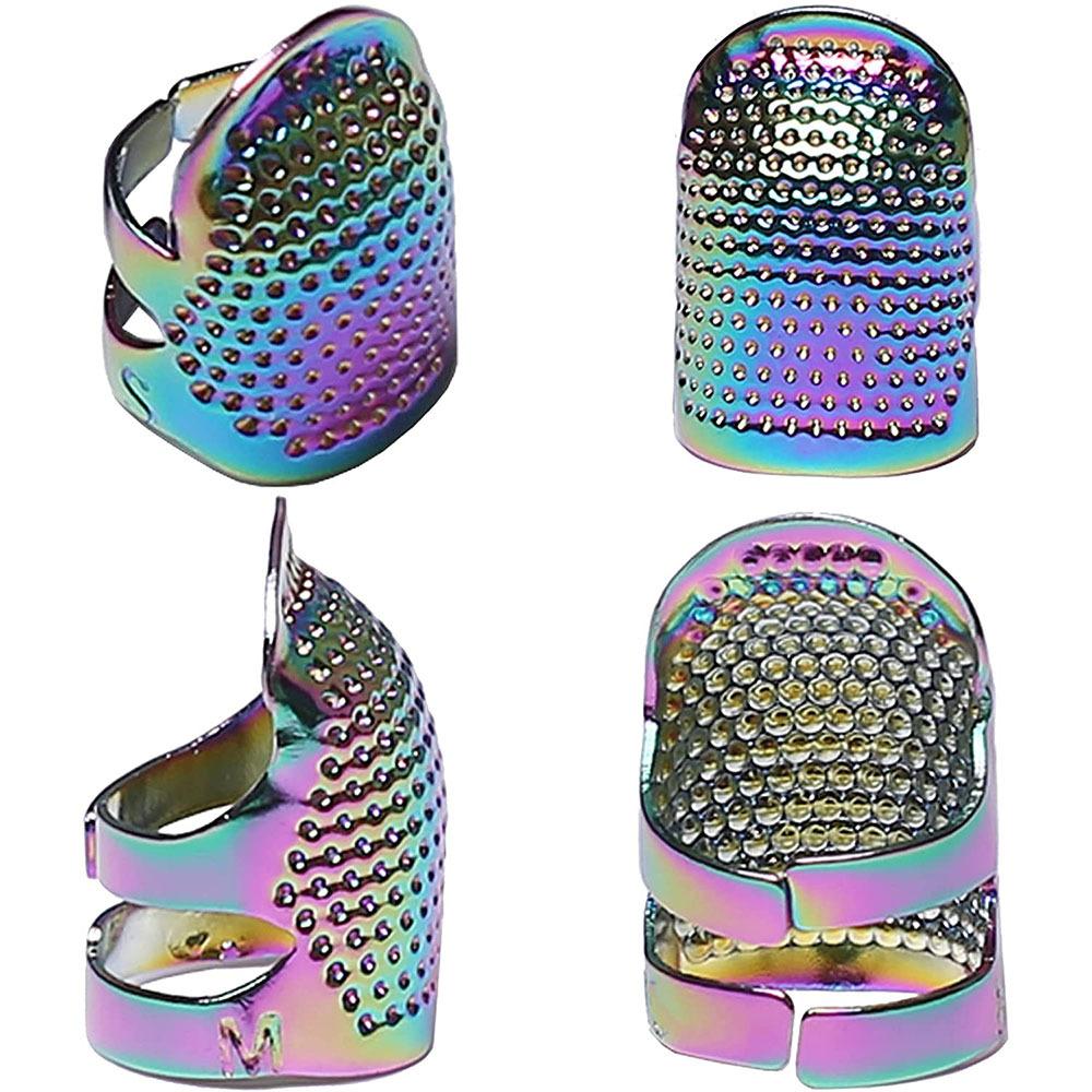

Retro Thimble Metal Adjustable Finger Protector Sewing Quilting Thimble Cover One Size