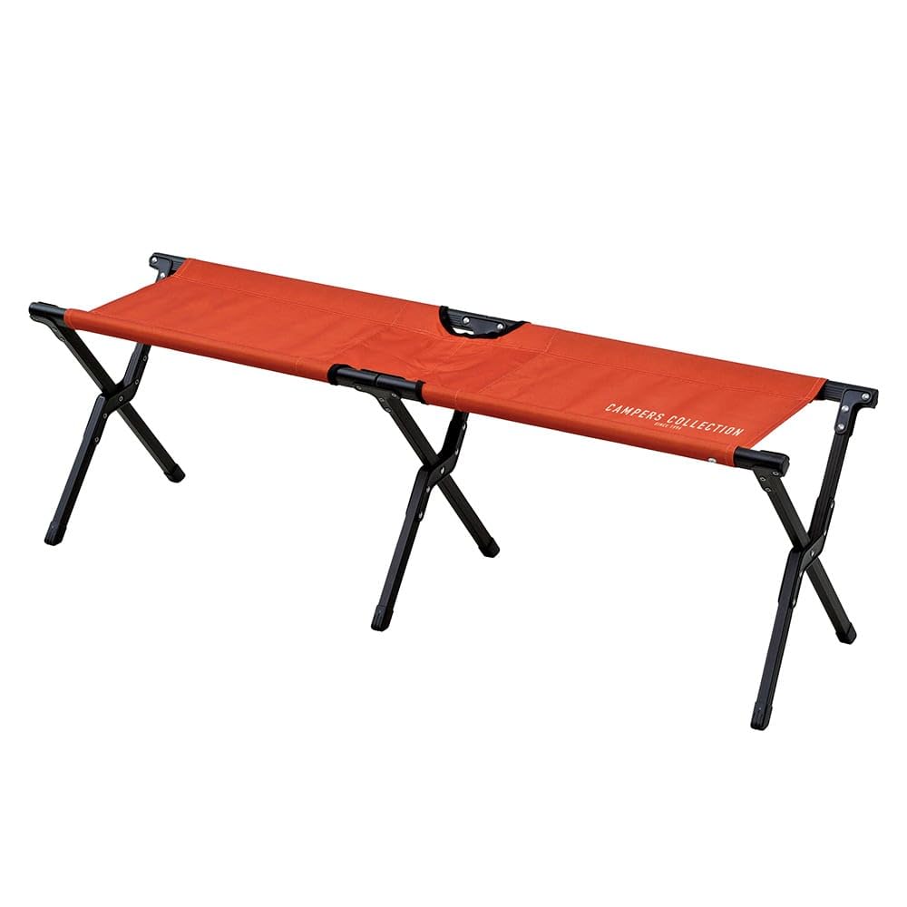

[Yamazen] Campers Collection E-NEXT Bench, Load Capacity 160kg, Foldable, Lightweight, Compact Storage, Storage Bag Included, Camping Outdoor Chair,