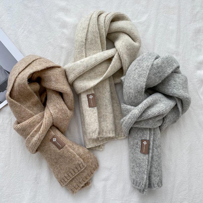 Women's Soft Scarf Men's and Women's Warm Scarf Japanese and Korean Sweet Scarf