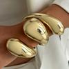Ingemark Punk Classic Geometric Twisted Open Bangles for Women Exaggerated Wave Heavy Metal Cuff Bracelet Party Jewelry Gift New