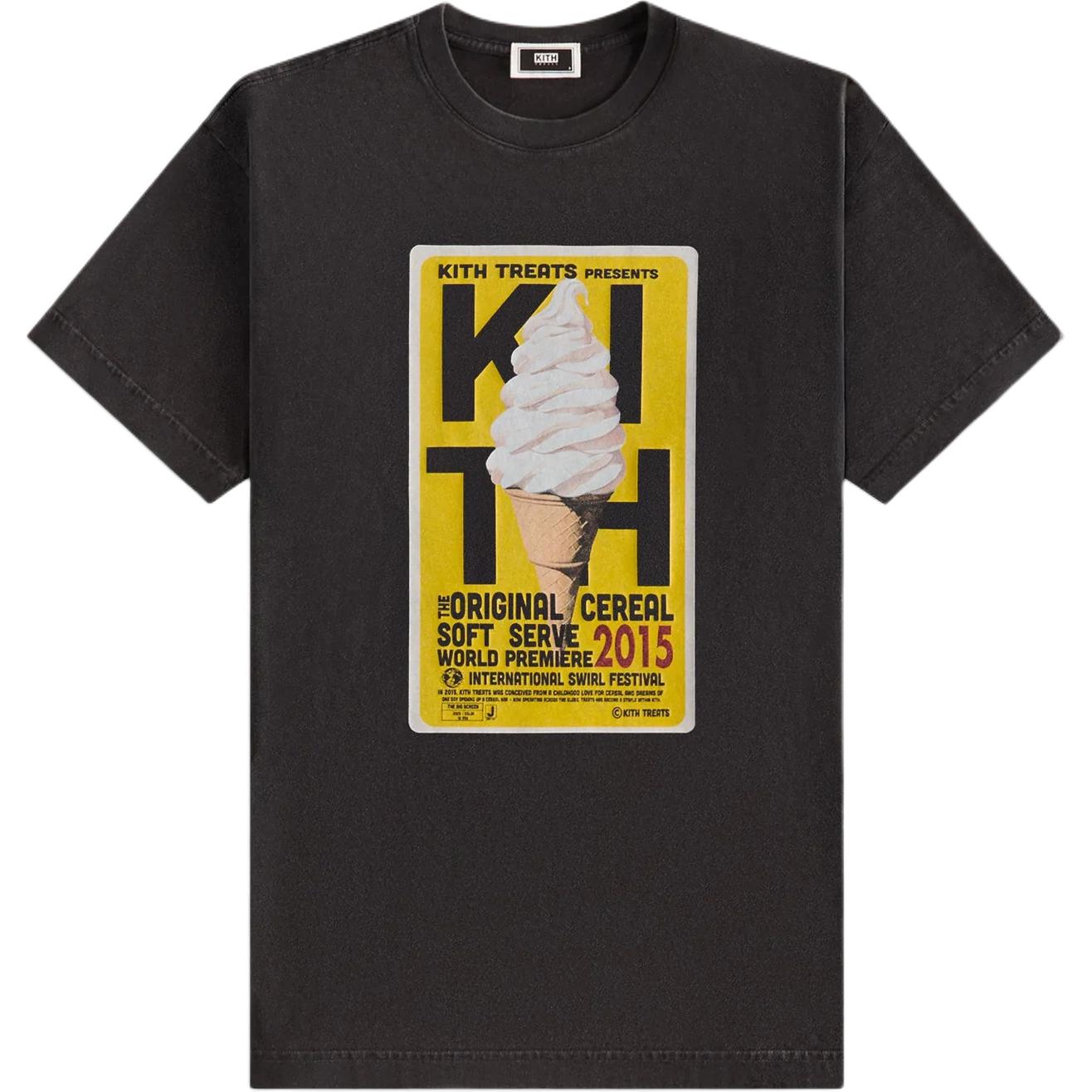 

Kith Treats Кинофестиваль Винтажная футболка Черный Мужские Топы KHT030197-001 L