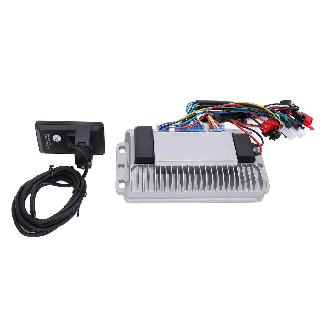 36V 48V 60V 1000W 38A Electric Bike Controller Kit Aluminum Alloy ZM Brushless Controller with G51 LCD Display for Electric Bike Modification