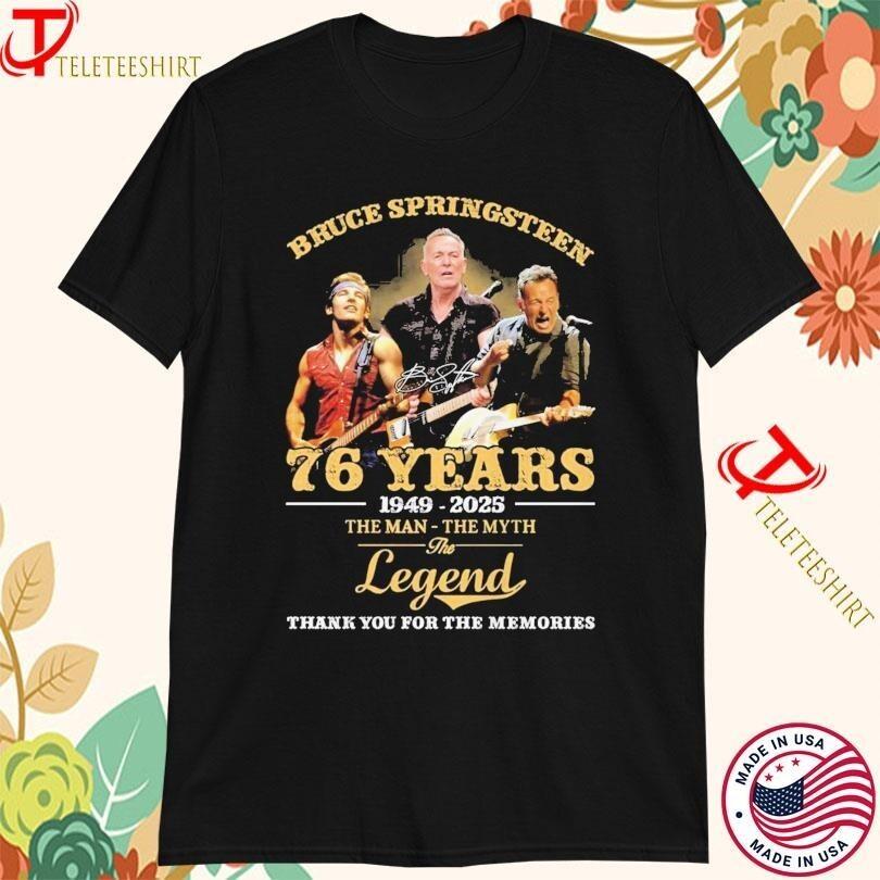 

Bruce Springsteen 76-Year Celebration Limited Edition Shirt Unisex Size S-5XL Unisex T-Shirt XXL