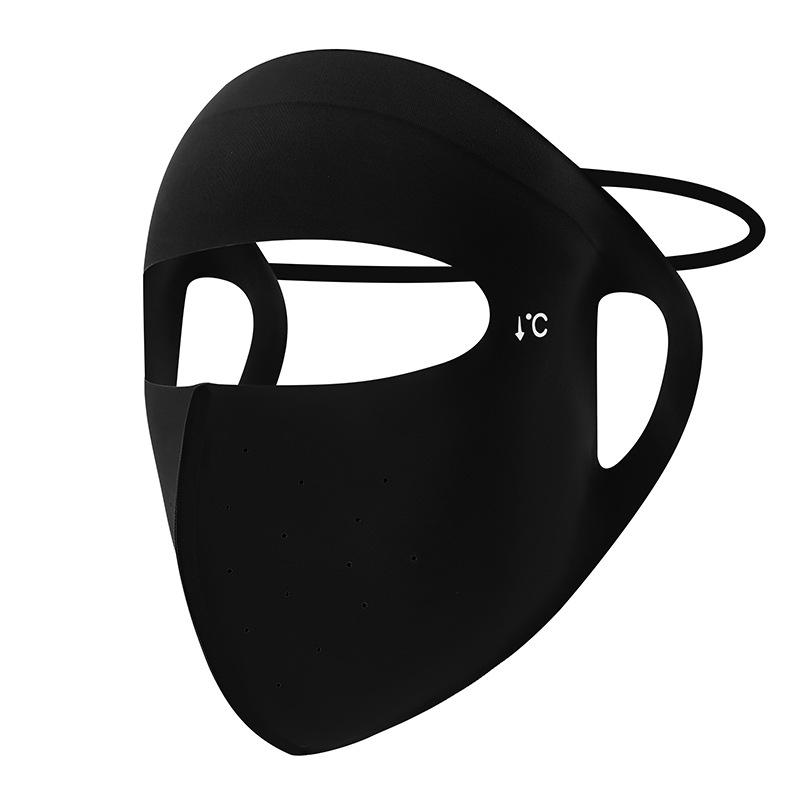 Ice Silk Face Mask Summer Thin Breathable Sun Protection Full Face Balaclava UV Shield for Cycling Hiking Fishing Outdoor Versatile Headwear