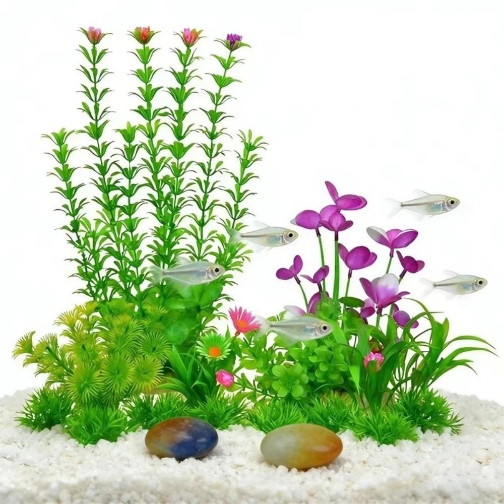 Realistic Simulation Aquatic Plant Natural Look Green Water Grass  Aquarium Landscape