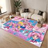 Custom Name Crystal Velvet Rug,Sailor Moon Comfortable Anti Slip Floor Mat For Room Decoration