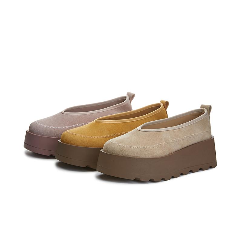 AIYUQI Mocassins pour femmes Chaussures plateforme à enfiler à semelles épaisses pour femmes Grande taille sport Forrest Gump chaussures pour femmes